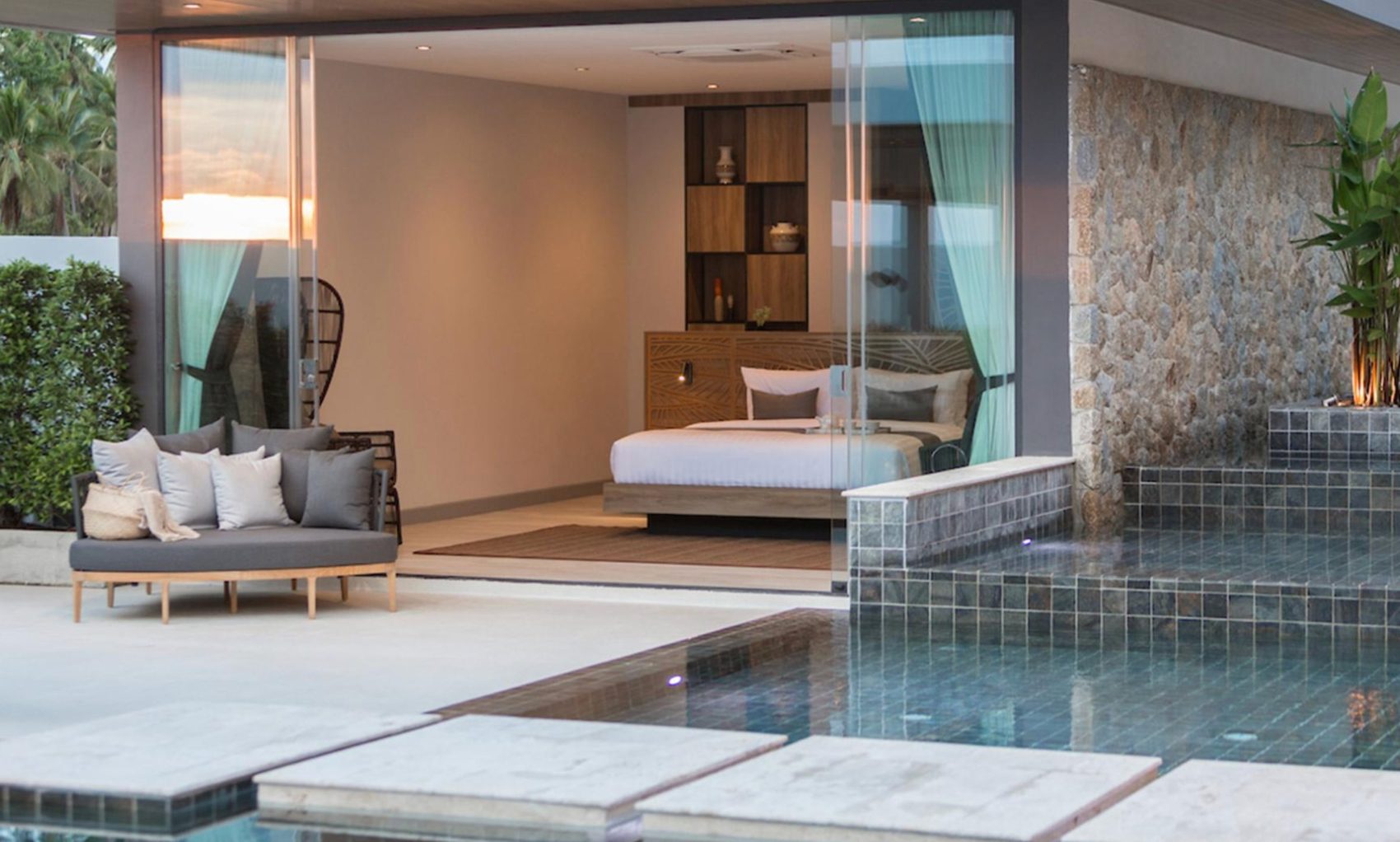 En-suite room with private plunge pool