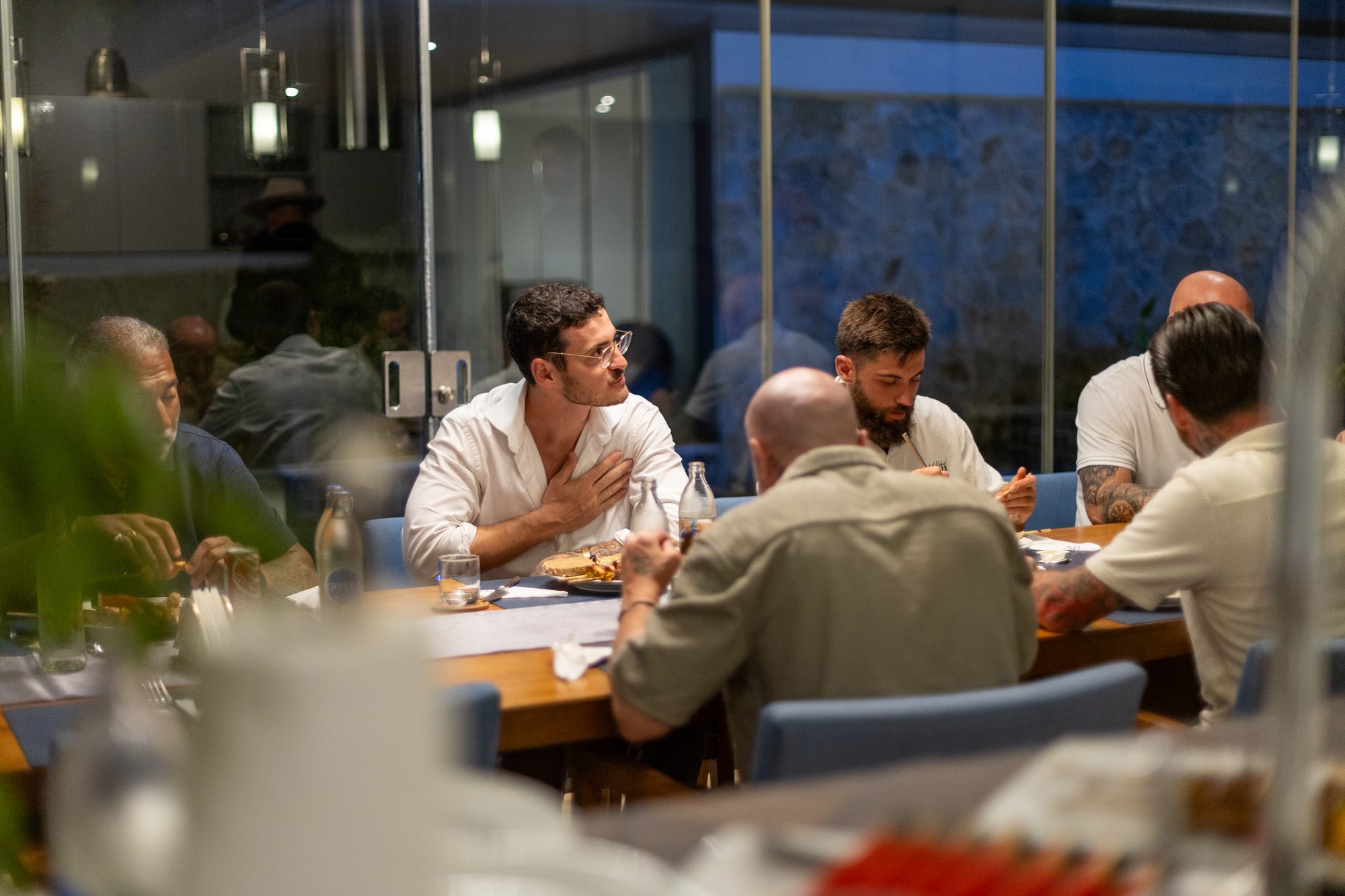 A moment shared at the table